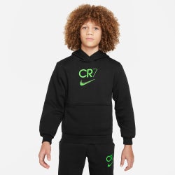 Grade School Hoodies - Nike Cr7 - Black-Green Strike