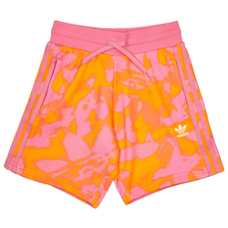 Grundschule Shorts - adidas Aop 3-Stripes - Bright Orange-Pink Fusion