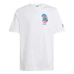 Grade School T-Shirts - adidas Graphics - White-White