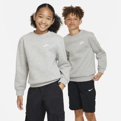 Grundschule Sweatshirts - Nike Club - Dk Grey Heather-White