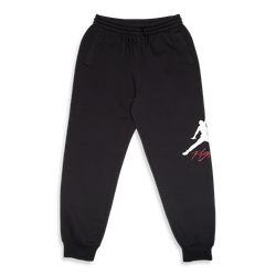 Grade School Pants - Jordan 8-15 Year Old Baseline Fleece Pants - Black-Black