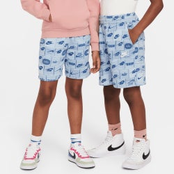 Grundschule Shorts - Nike Club Aop - Lt Armory Blue-White