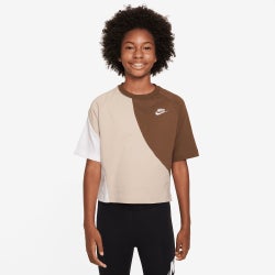 Grundschule T-Shirts - Nike Sportswear - Sanddrift-Lt British Tan-White