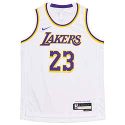 Grundschule Jerseys/Replicas - Nike Nba L.James Lakers Association Swingman - White-White