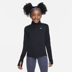 Primaria y colegio Track Tops - Nike Dri-fit Long-sleeve 1/2-Zip - Black-White