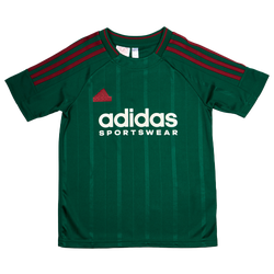 Primaire-College T-Shirts - adidas Tiro Nations - Dark Green-Collegiate Burgundy-Cloud White