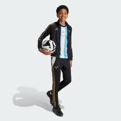 Grade School Track Tops - adidas Messi - Black-Black