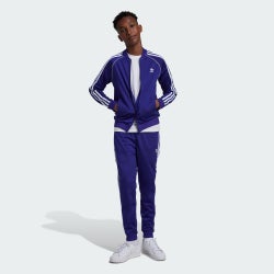 Grade School Track Tops - adidas Superstar - Collegiate Purple-Collegiate Purple