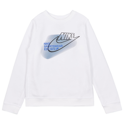 Grade School Sweatshirts - Nike Sport Inspired - White-White