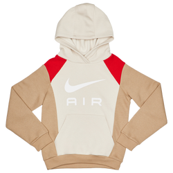 Grade School Hoodies - Nike Air - Khaki-Lt Orewood Brn