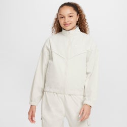 Grade School Track Tops - Nike Style Star Oversized - Light Bone-White