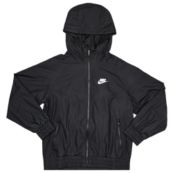 Grade School Jackets - Nike Repellent Windrunner - Black-Black-Black