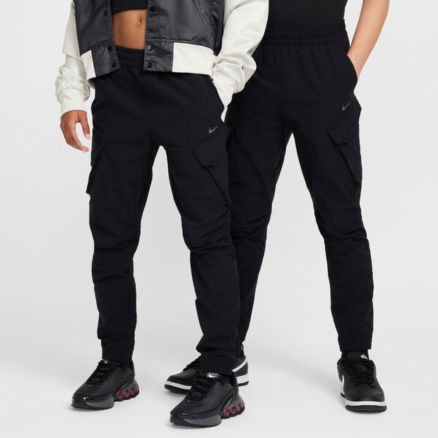 Nike City Utility Kid's Pants - Black - Size S - Poly Fleece