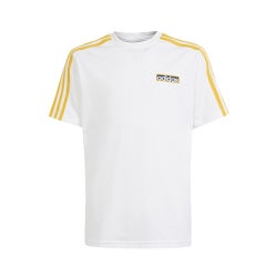 Primaria y colegio T-Shirts - adidas Adibreak - White-Bold Gold