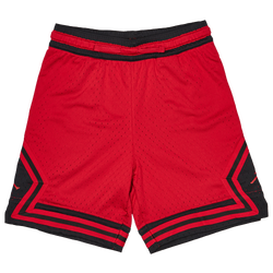 Grade School Shorts - Jordan Dri-FIT Big Kids' MJ Printed Sport Diamond Shorts - Gym Red-Gym Red