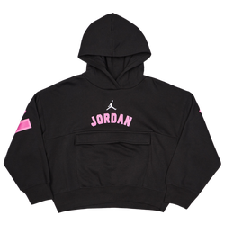 Grade School Hoodies - Jordan Jumpman Hoodie - Black-Pink