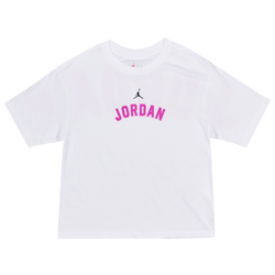 Grade School T-Shirts - Jordan Jumpman Big Kids'Y2k Tee - White-Pink