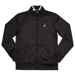 Grade School Track Tops - Jordan Monogram - Black-Black