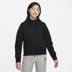 Grade School Hoodies - Nike Tech Fleece - Black-Black