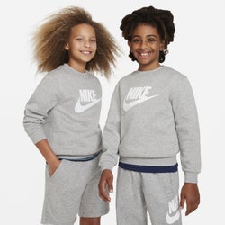basisschool Sweatshirts - Nike Club - Dark Grey Heather-White