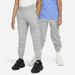 Grade School Pants - Nike Club - Dark Grey Heather-Base Grey