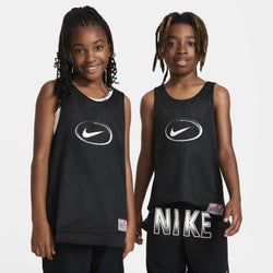 Grade School Jerseys/Replicas - Nike 8-15 Year Old Culture Of Basketball Reversible Jersey - Black-Black