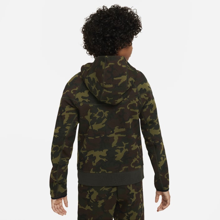 Nike 8-15 Year Old Tech Fleece Full-Zip Hoodie Image 2 of 5. Tap to open photo gallery.