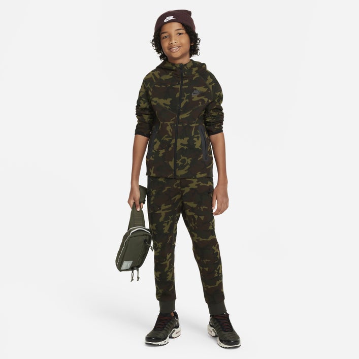 Nike 8-15 Year Old Tech Fleece Full-Zip Hoodie Image 5 of 5. Tap to open photo gallery.