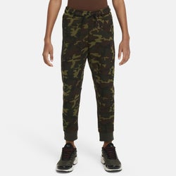 Grade School Pants - Nike 8-15 Year Old Tech Fleece Pant - Black Camo-Black Camo