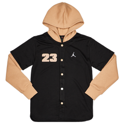 Grade School Hoodies - Jordan Baseball - Black-Black