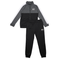 Grade School Tracksuits - Under Armour Rival Cb Knit - Black-Pitch Gray