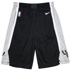 Grade School Shorts - Nike Nba Spurs Swingman - Black-Black