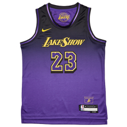 Grade School Jerseys/Replicas - Nike Nba Ce L.James Lakers Swingman - Field Purple-Field Purple