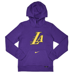 Grade School Hoodies - Nike Nba Ce Lakers - Field Purple-Field Purple