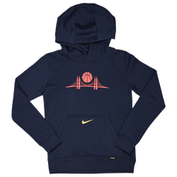 Grade School Hoodies - Nike Nba Ce Warriors - Cnavy-Cnavy