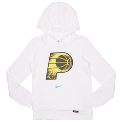 Grade School Hoodies - Nike Nba Ce Pacers - White-White