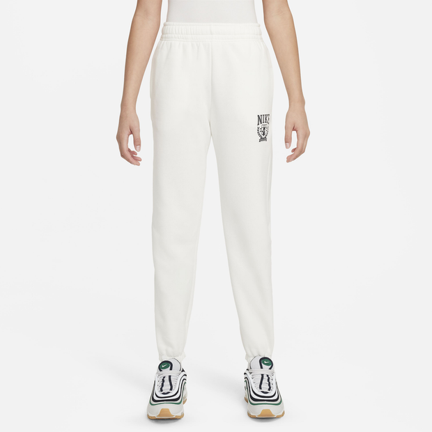 Nike Sportswear Niños Pantalones - Blanco - Talla 147 - 158 CM - Algodón Tejido