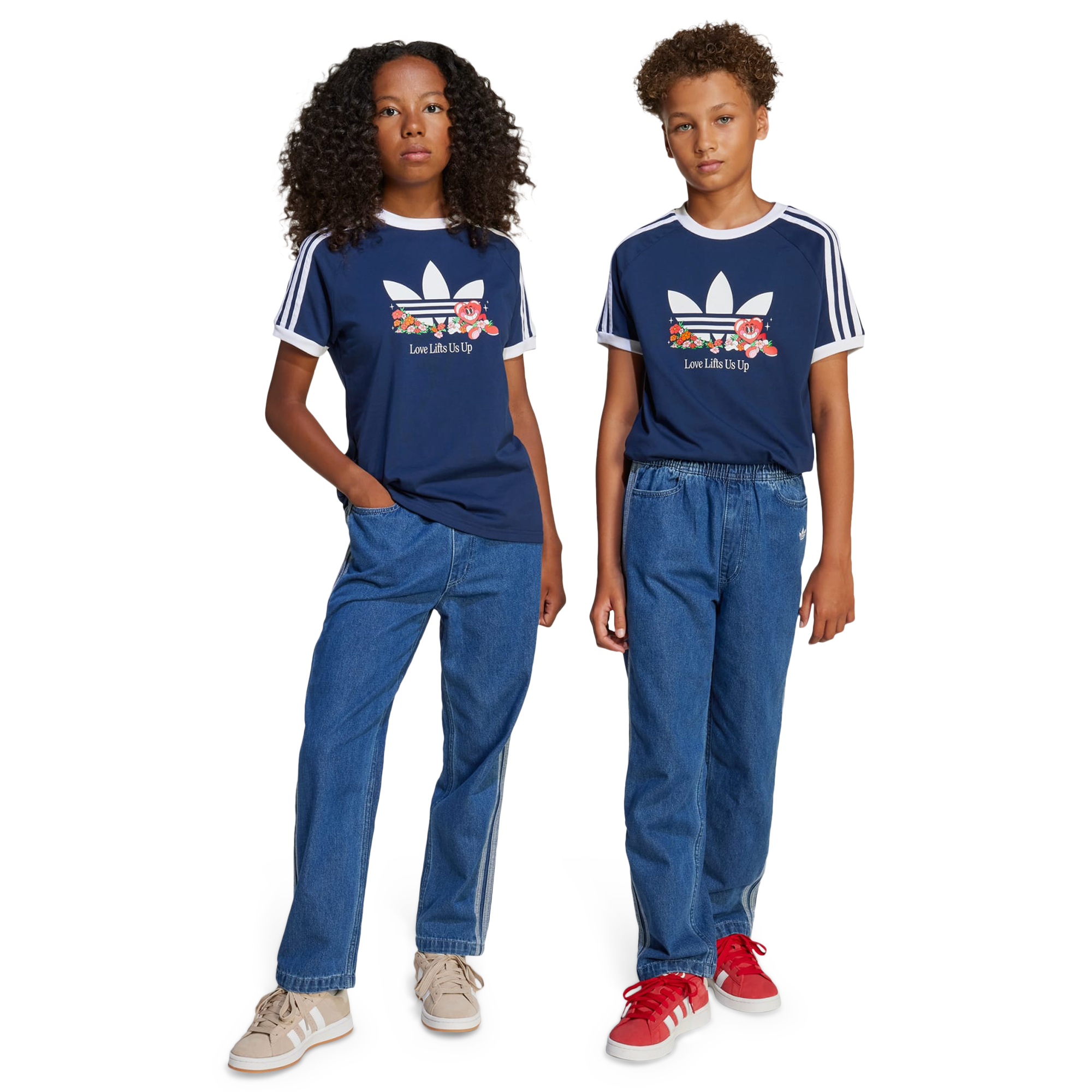 adidas 3S Denim - Grade School Pants