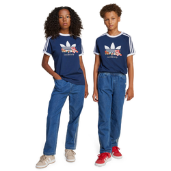 Grundschule Hosen - adidas 3S Denim - Medium Blue Denim-Medium Blue Denim