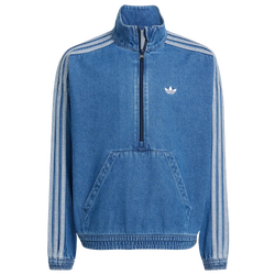 Grundschule Track Tops - adidas 3S Denim - Medium Blue Denim-Medium Blue Denim