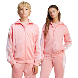 Grade School Track Tops - adidas Adidas Top - Semi Pink Spark-White