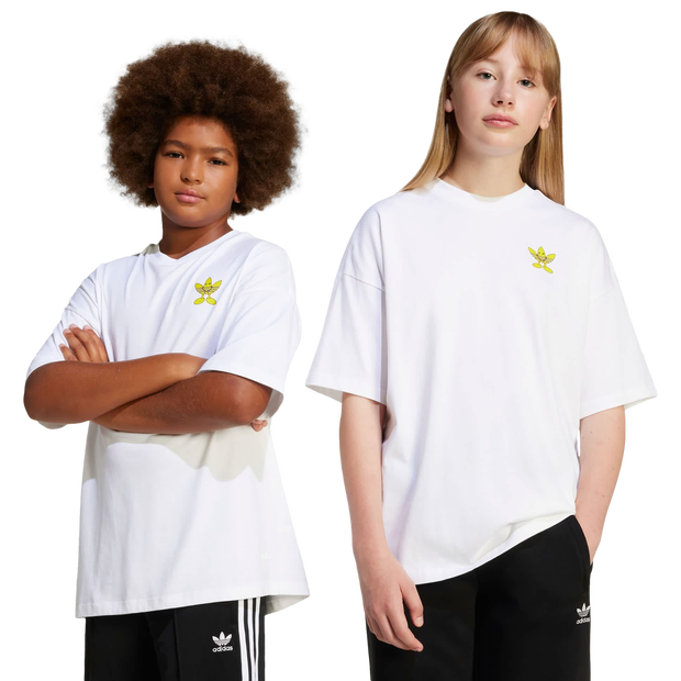 Image of Adidas Smiley unisex Magliette - Bianco - Foot Locker035