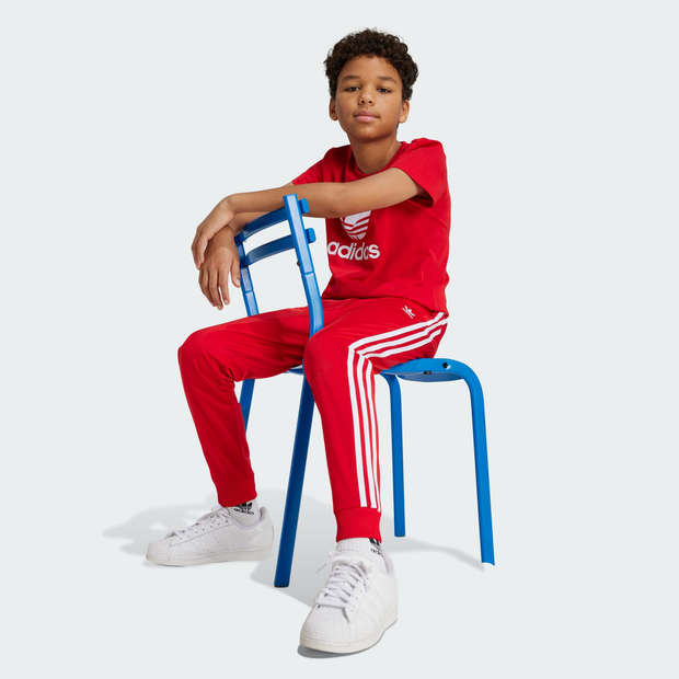 Image of Adidas Superstar unisex Pantaloni - Rosso - Poly Mesh - Foot Locker035