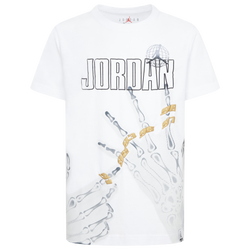 Grade School T-Shirts - Jordan Gfx - White-White