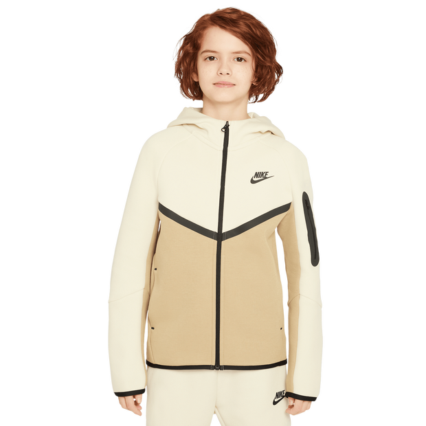 Image of Nike Tech Colorblock unisex Felpe con cappuccio - Beige - Foot Locker035