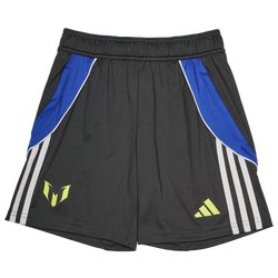 Grade School Shorts - adidas Messi - Carbon-Carbon