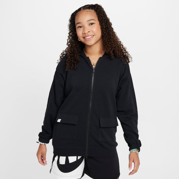 Image of Nike Dri-fit Oversized unisex Felpe con cappuccio - Nero - Jersey di cotone - Foot Locker035