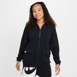 Grade School Hoodies - Nike Dri-fit Oversized - Black-Black