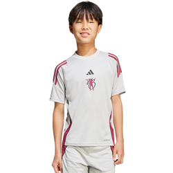 Grade School T-Shirts - adidas Bellingham Tiro - Grey Two-Grey Two