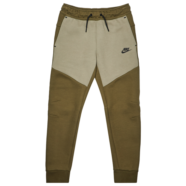Image of Nike Tech Colorblock unisex Pantaloni - Olivo - Poly Fleece - Foot Locker035